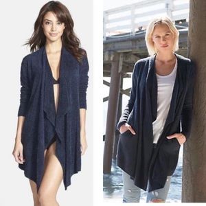 Barefoot Dreams Cozychic Lite Navy Blue Cardigan (Size L/XL)